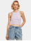 Urban Classics Débardeur Ladies Cropped Rib 2-Pack pourpre